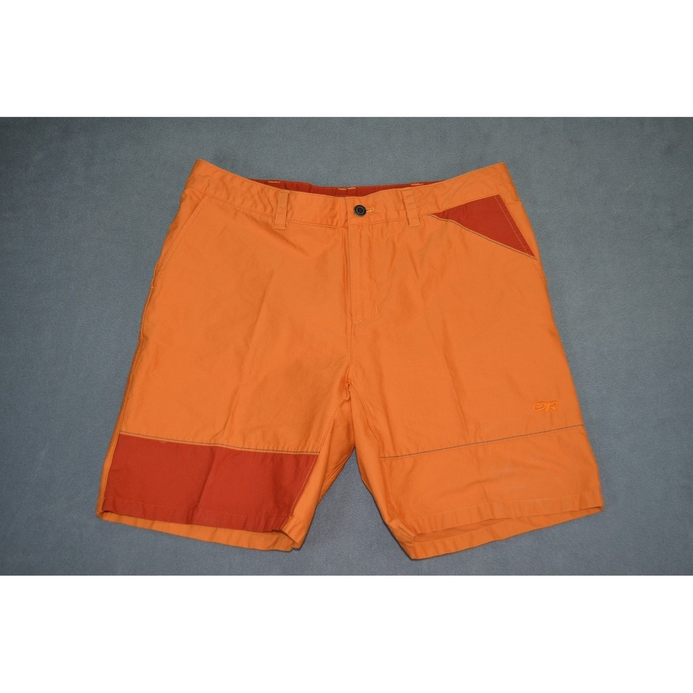 Outdoor Research Quarry Shorts Women's Size 12  Orange Stretch 8"